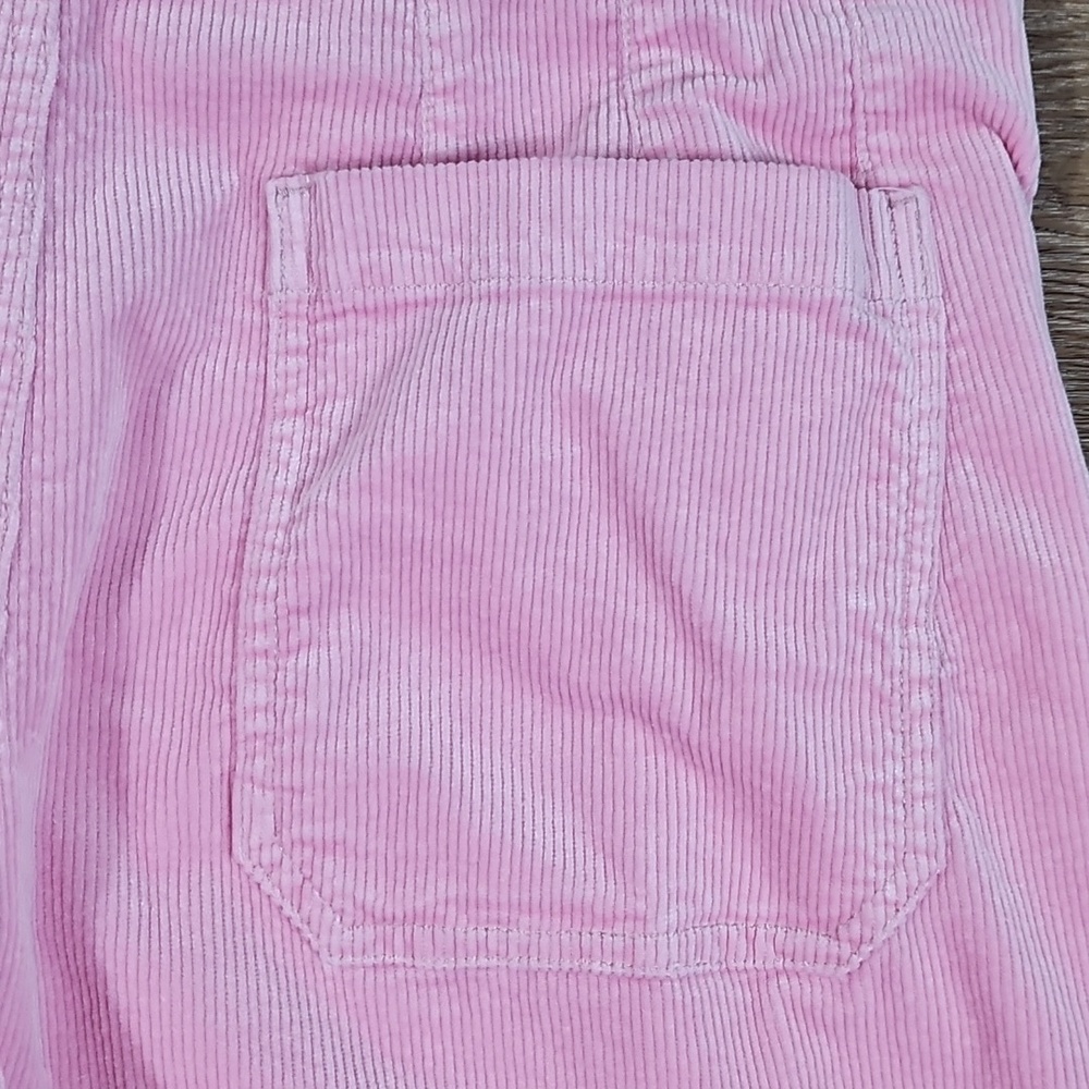 Maeve Anthropologie The Colette Light Pink Corduroy High Rise Wide Leg Crop Pant - Picture 8 of 16